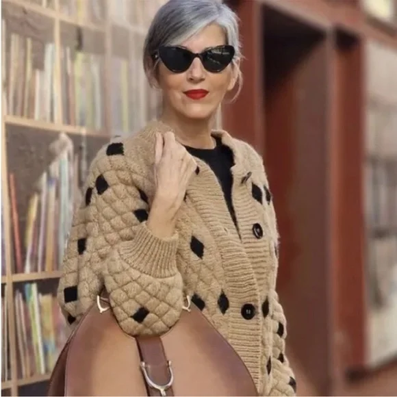 Zara 5802 Camel Cardigan Zara Bloggers Favorite- ZARA NEW WOMAN